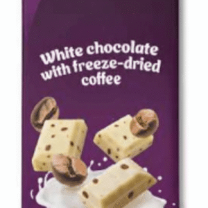 Chocolate blanco con café liofilizado