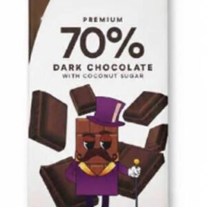 Chocolate negro premium al 70% con azúcar de coco